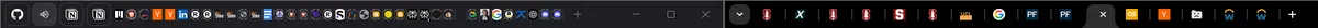 Favicons of Chrome and Brave