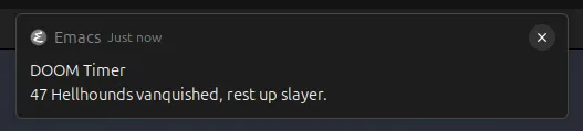 custom-doom-themed-emacs-timer
