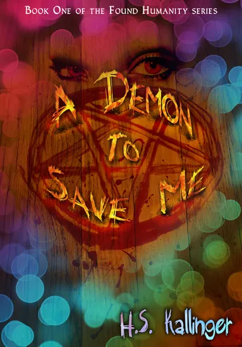 An abstract cover with lurid colours showing a pentagram.