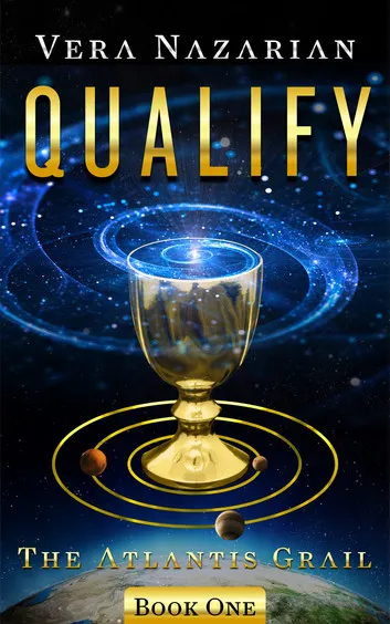 The cover of Qualify, showing a giant cube.
