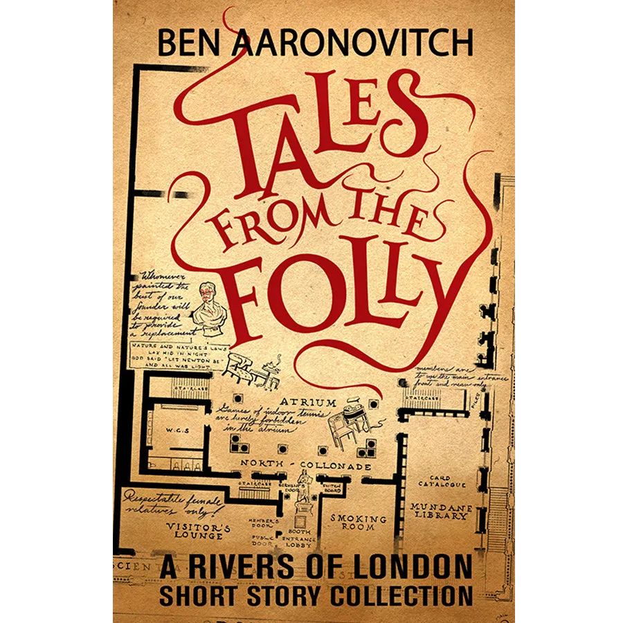 A cover that shows a floor plan, and the stylized title that shows that this is part of the Rivers of London series.