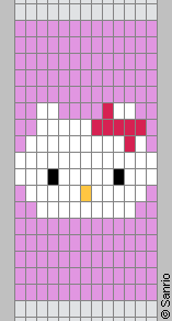 hello kitty bead pattern