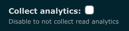 disabled analytics