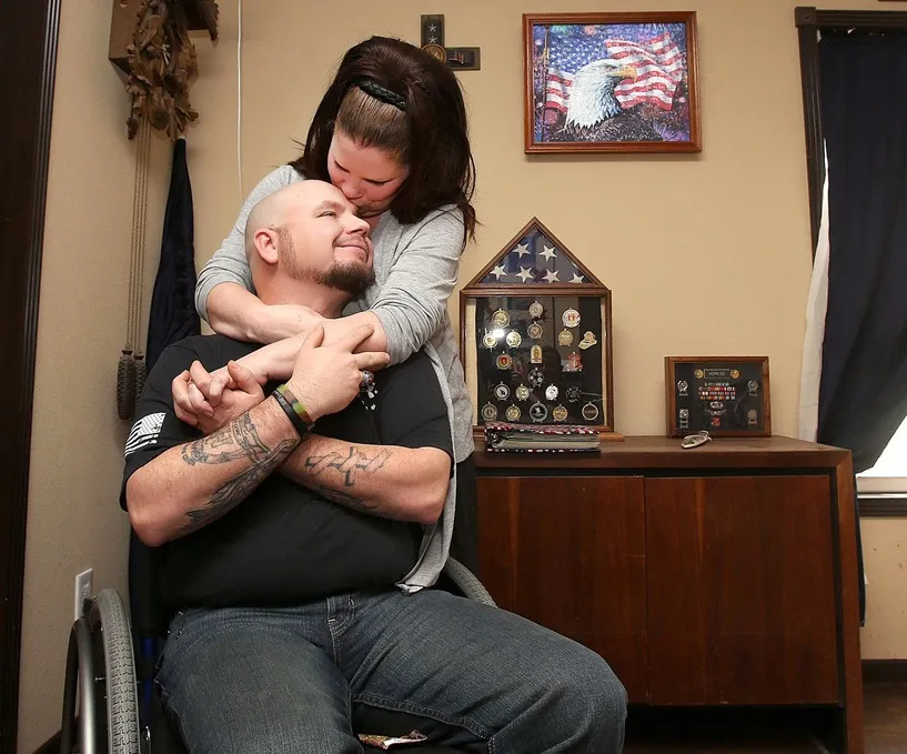 Veteran and wife.