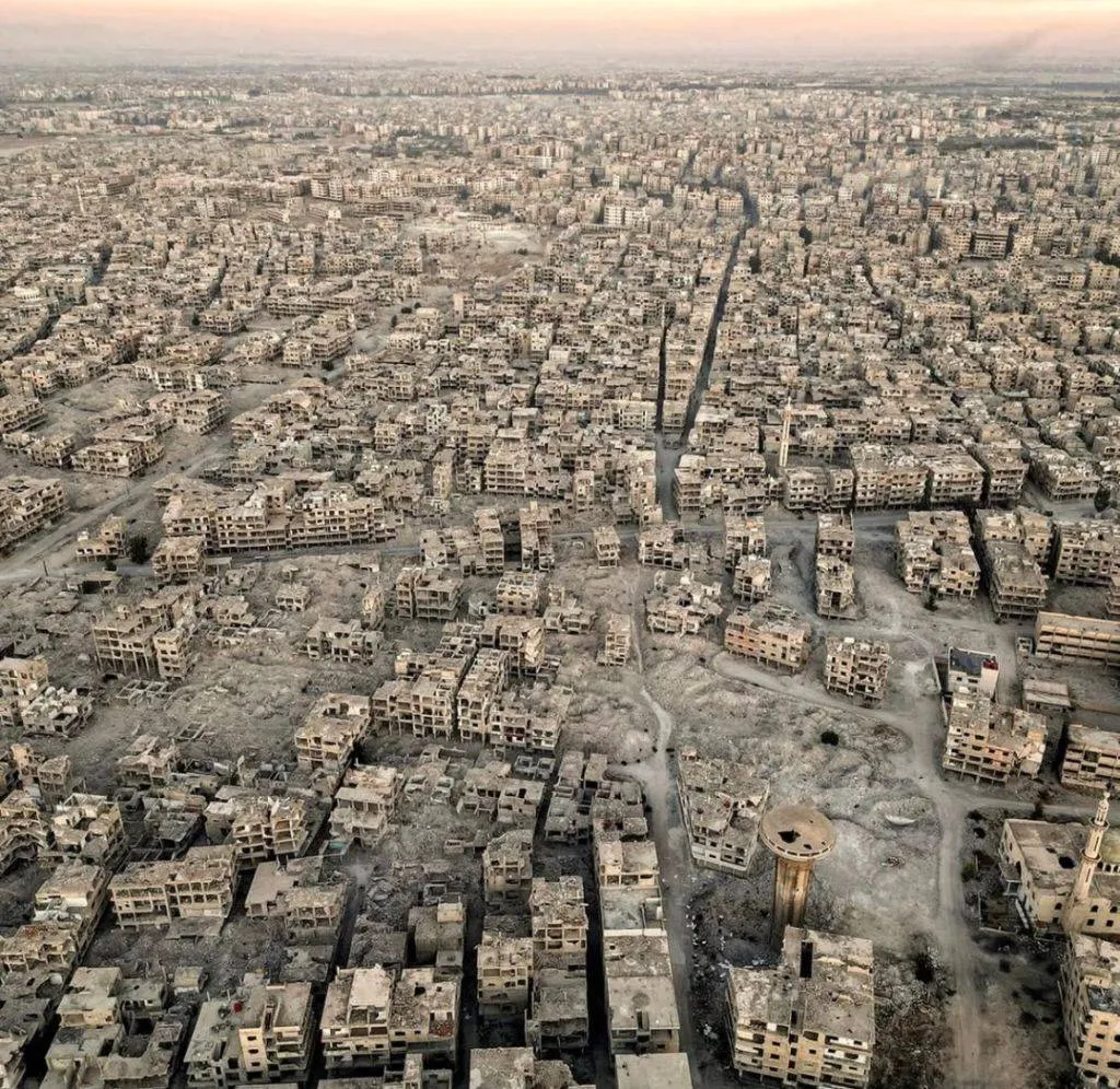 Ruins of Gaza City, where a million people still live.