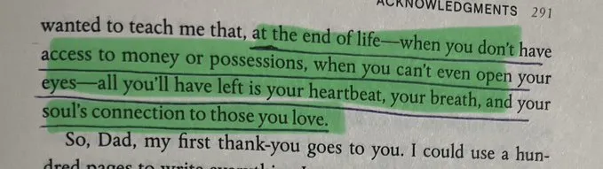 at the end of life