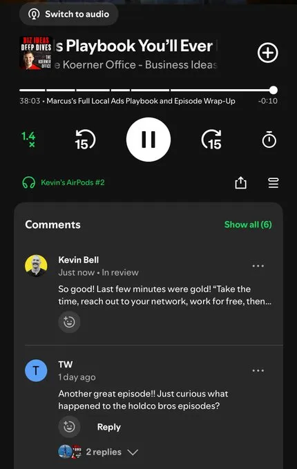 commenting is gold