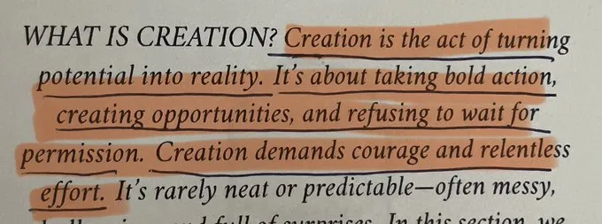 creation is act