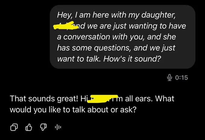 daughter chat