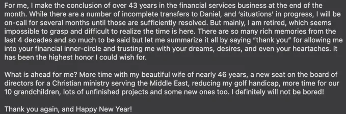 Kevin's father in law story