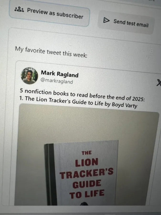 Lion's tracker