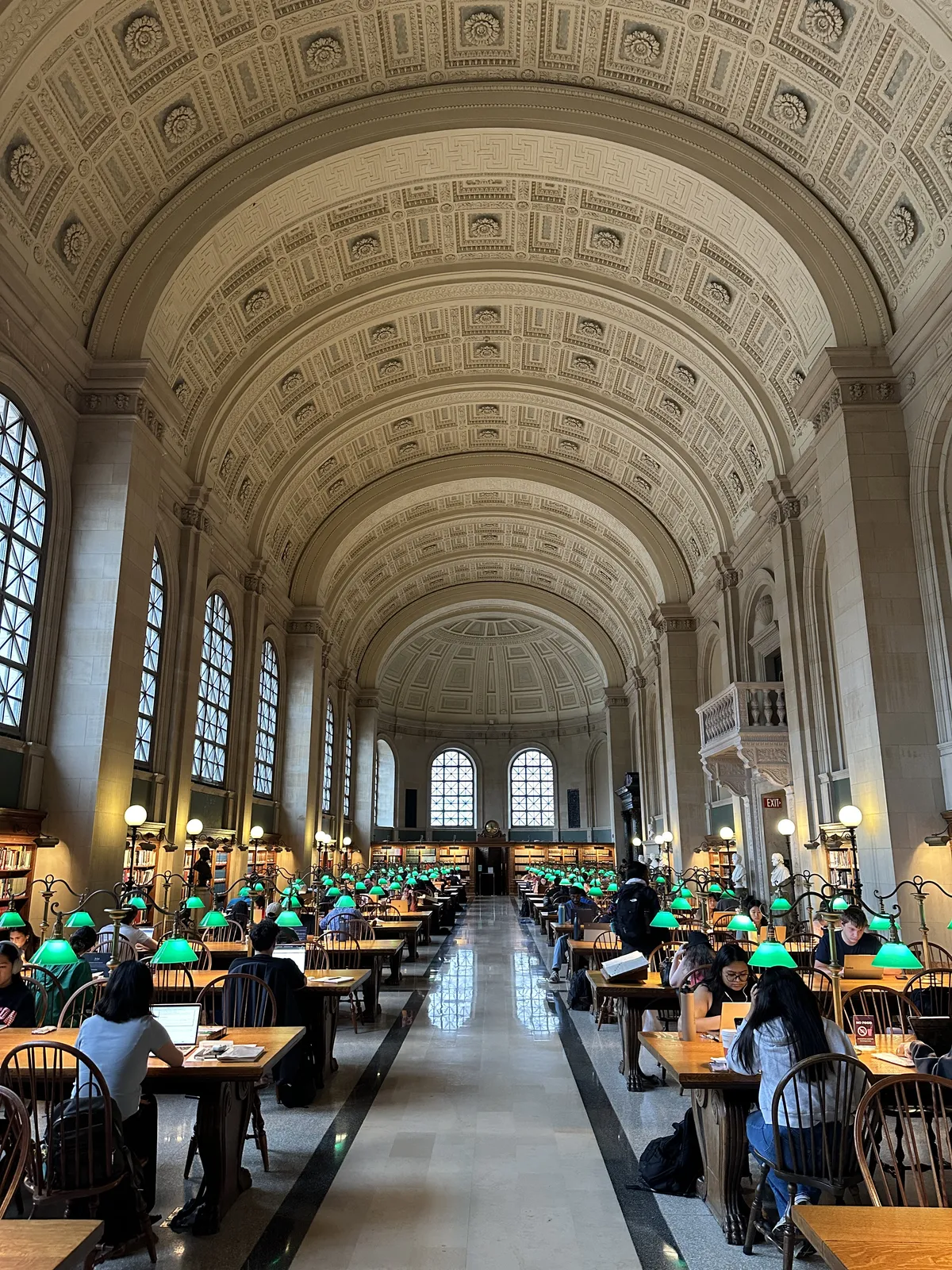 Studying space at the Boston Public Library