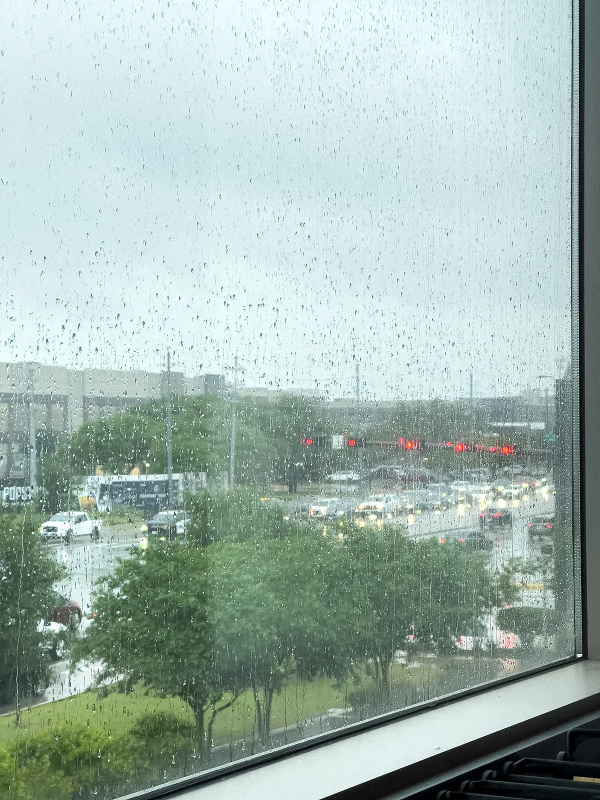 Looking out to the road