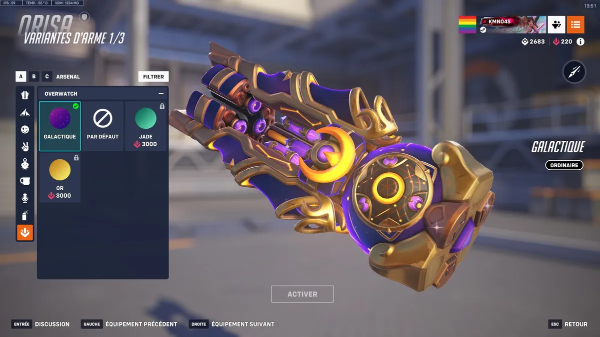 Variante d'arme 19 - Orisa (galactique)