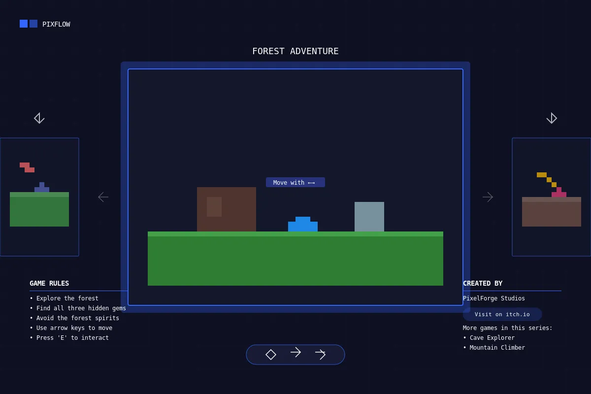 pixel-games-interface