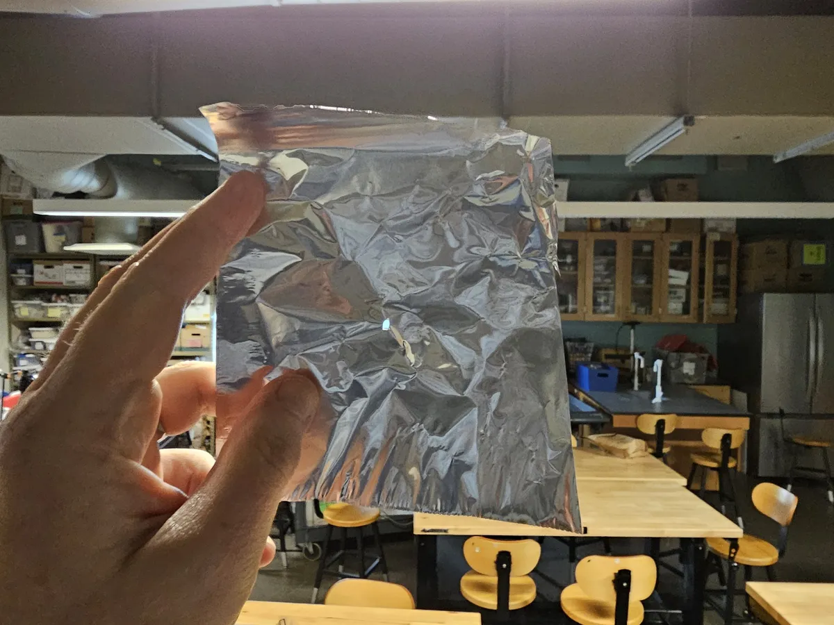 hole in foil