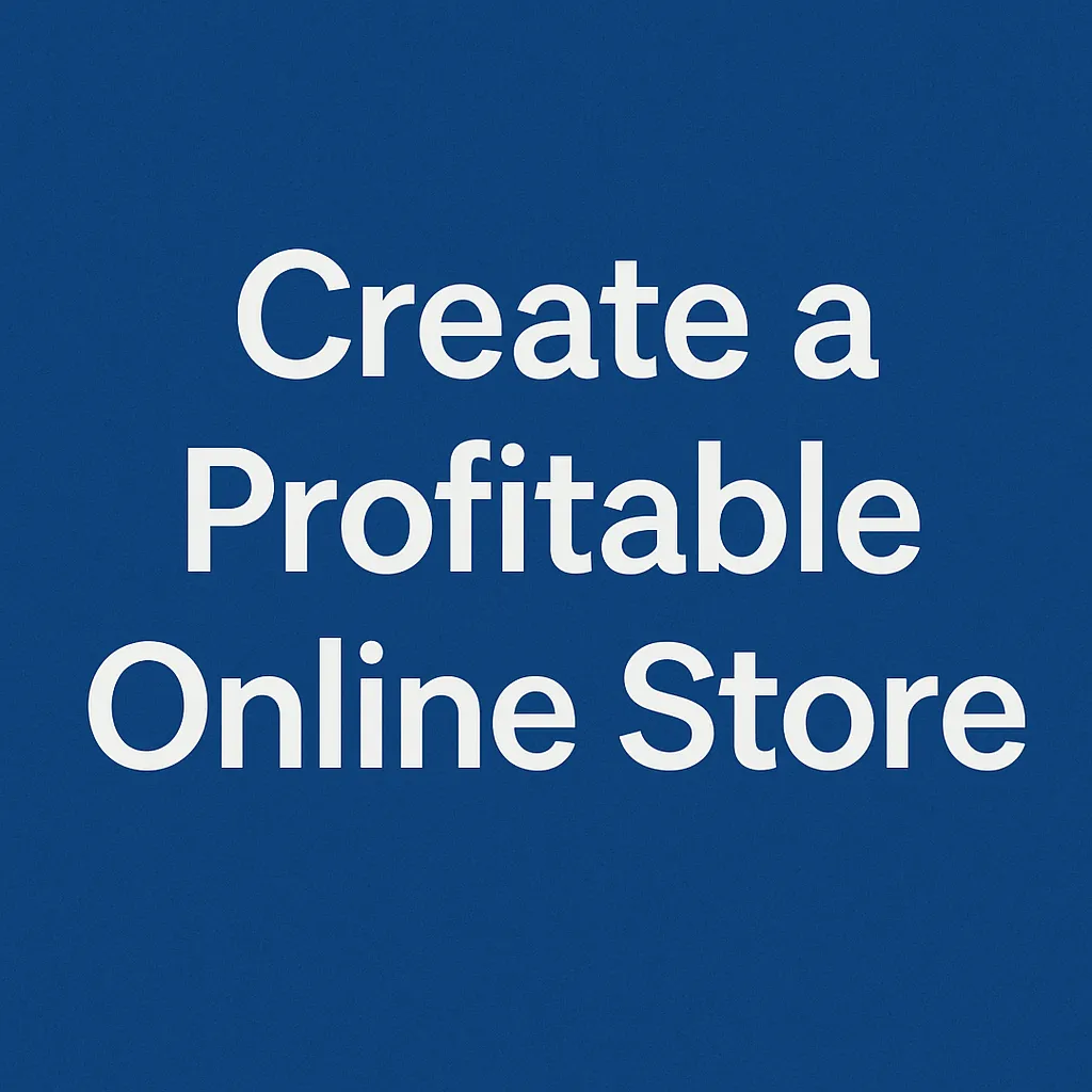Create a Profitable Online Store