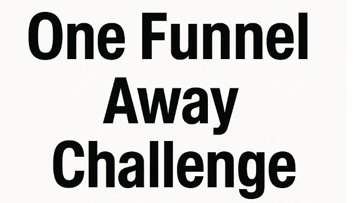 One Funnel Away Challenge