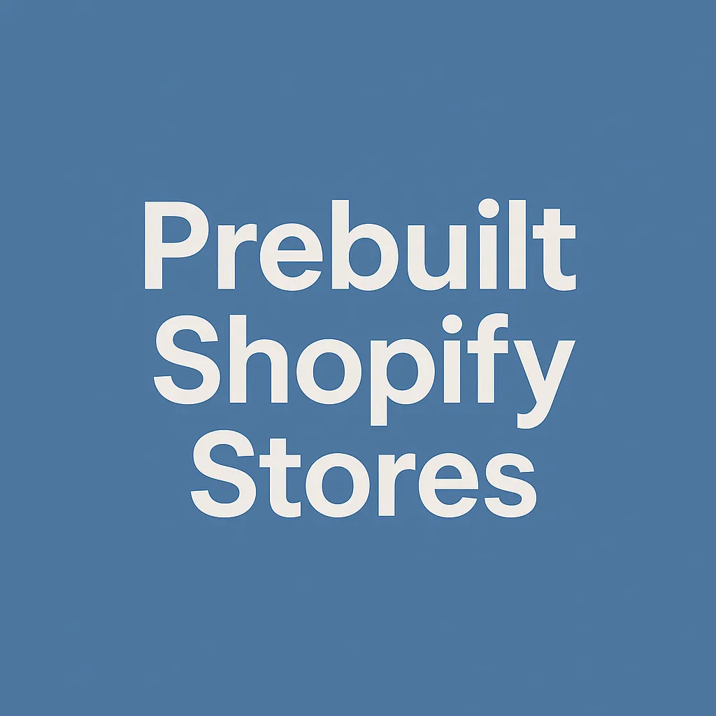 prebuilt shopify stores