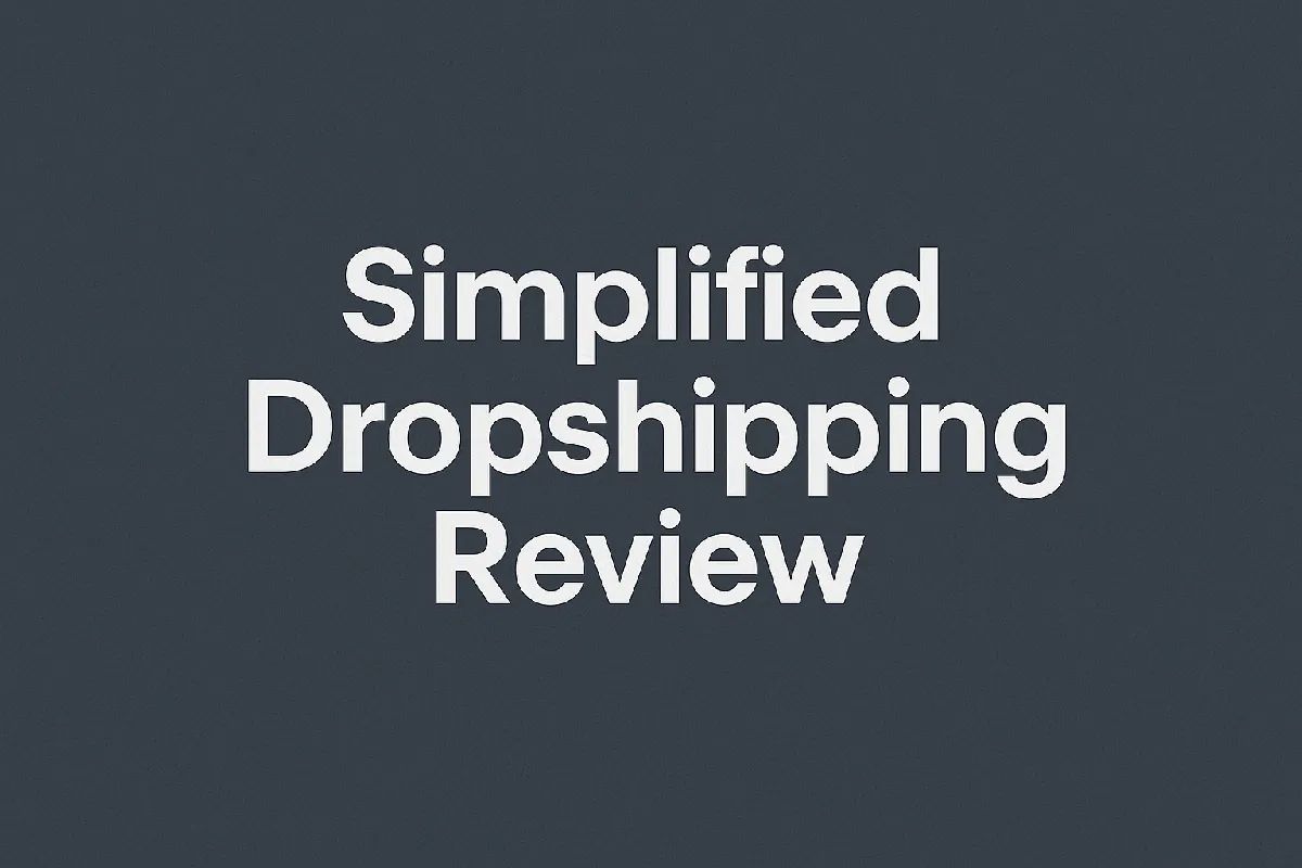 Simplified Dropshipping review