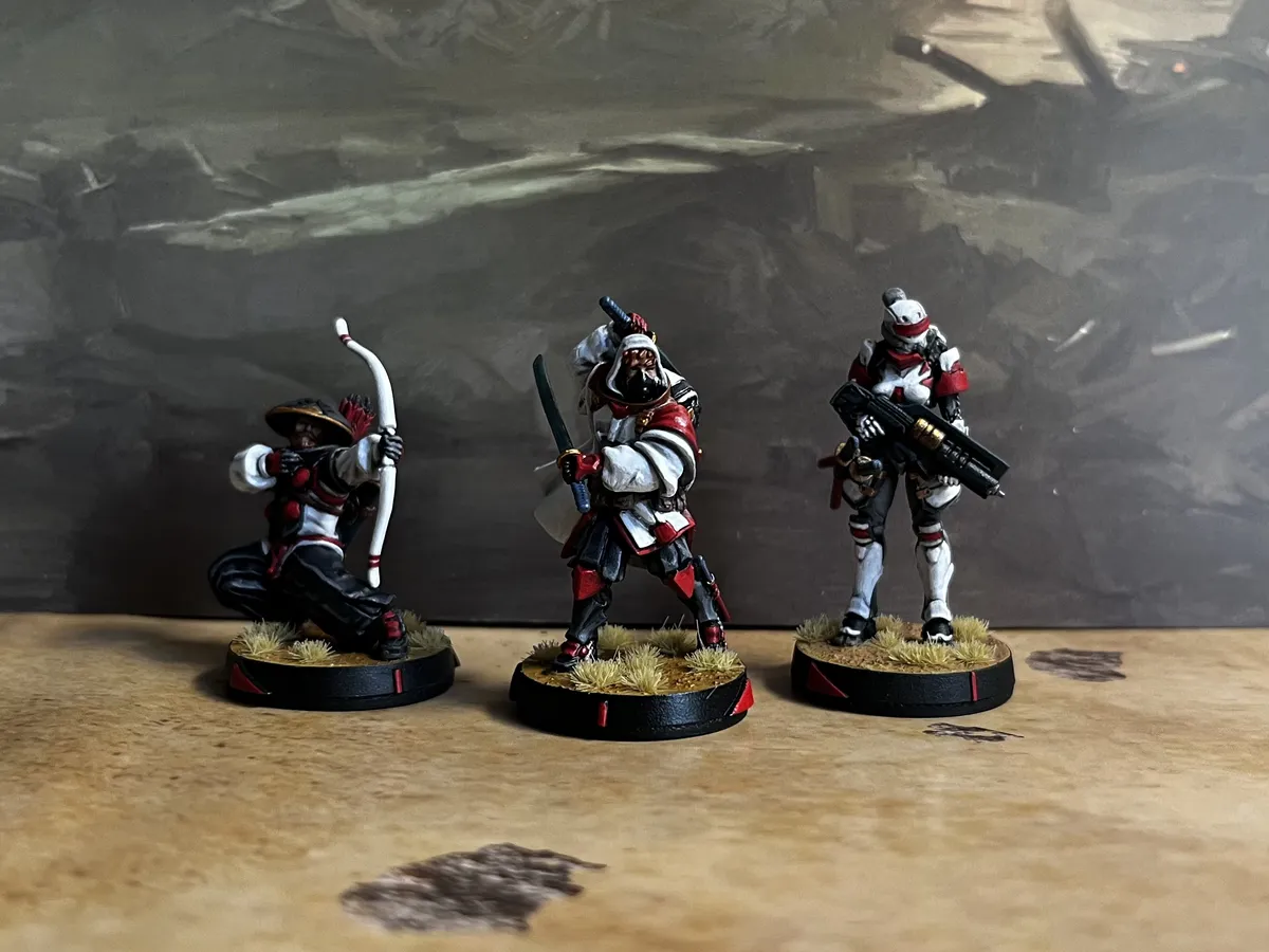 Recently painted models since my brutal defeats—keeping up the painting despite my frustrations with the game.