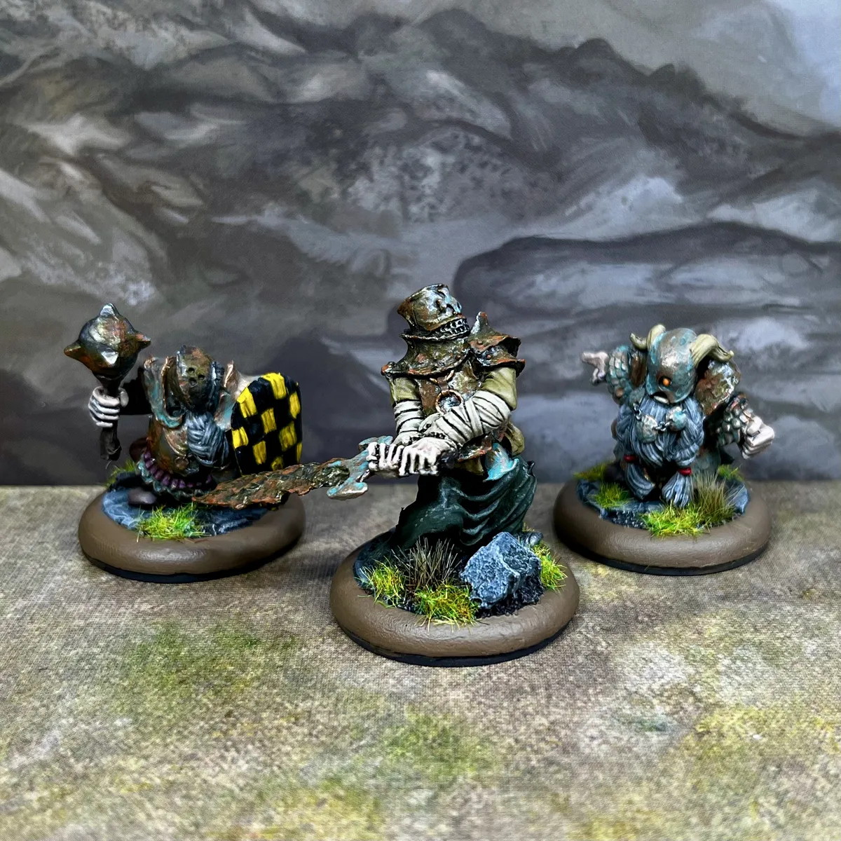 Nurgle aligned warrior and dwarves from Fenris Games
