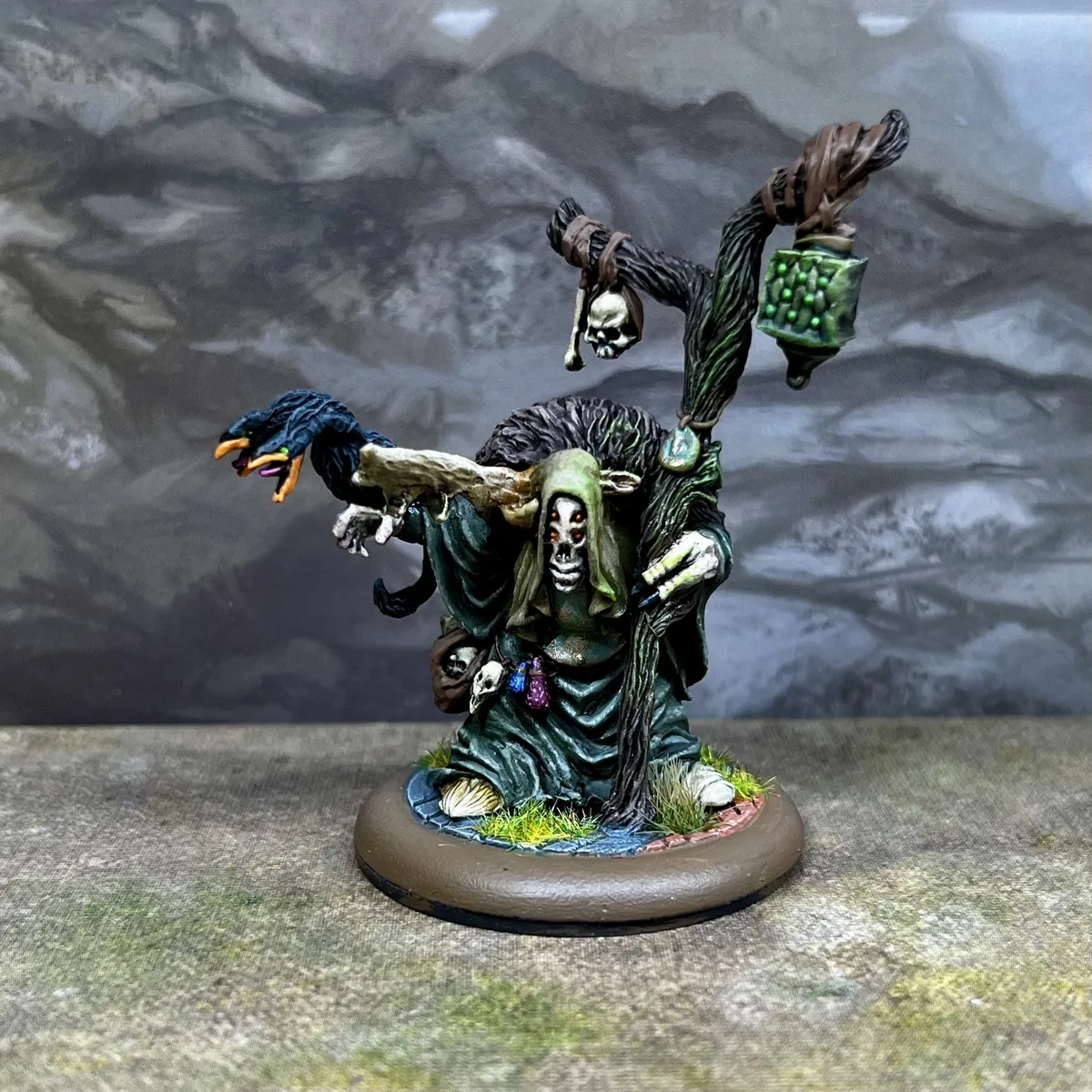 A Nurgle aligned Chaos sorceror from Fenris Games