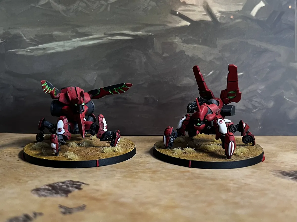 A couple of Remotes painted up for my latest attempt at the games