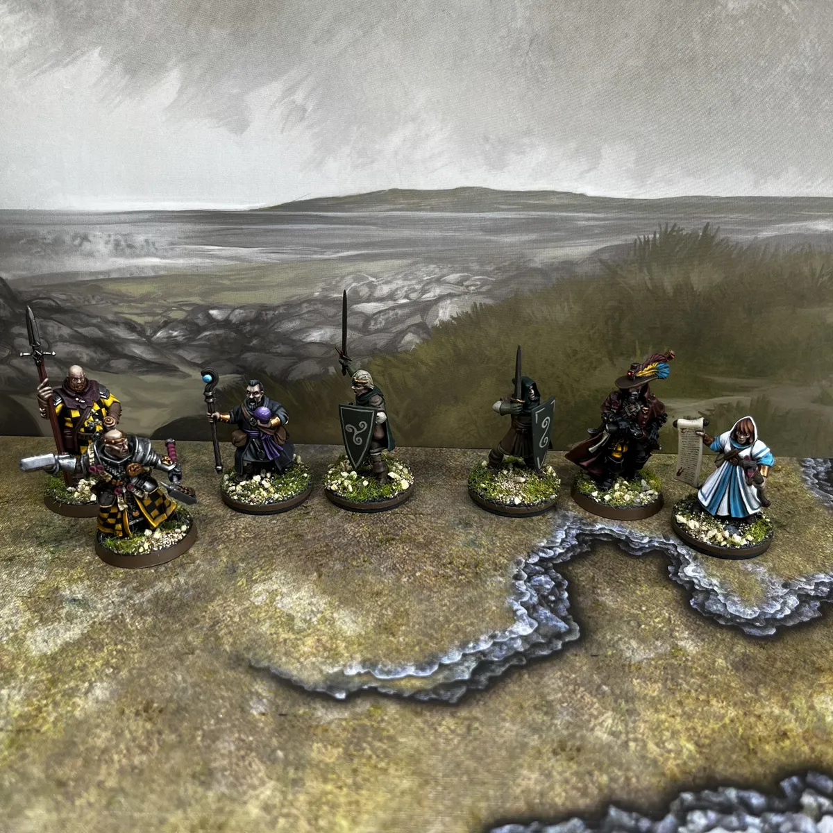 My initial Five Leagues from the Borderlands miniatures