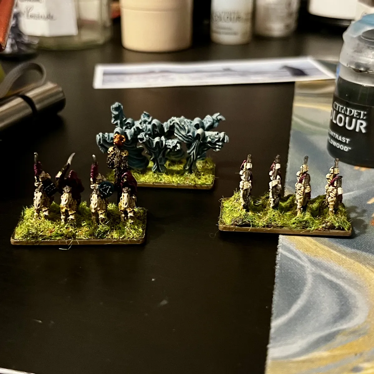 Skeleton Archers and Knights, plus some Tormented Spirits, all from Kallistra