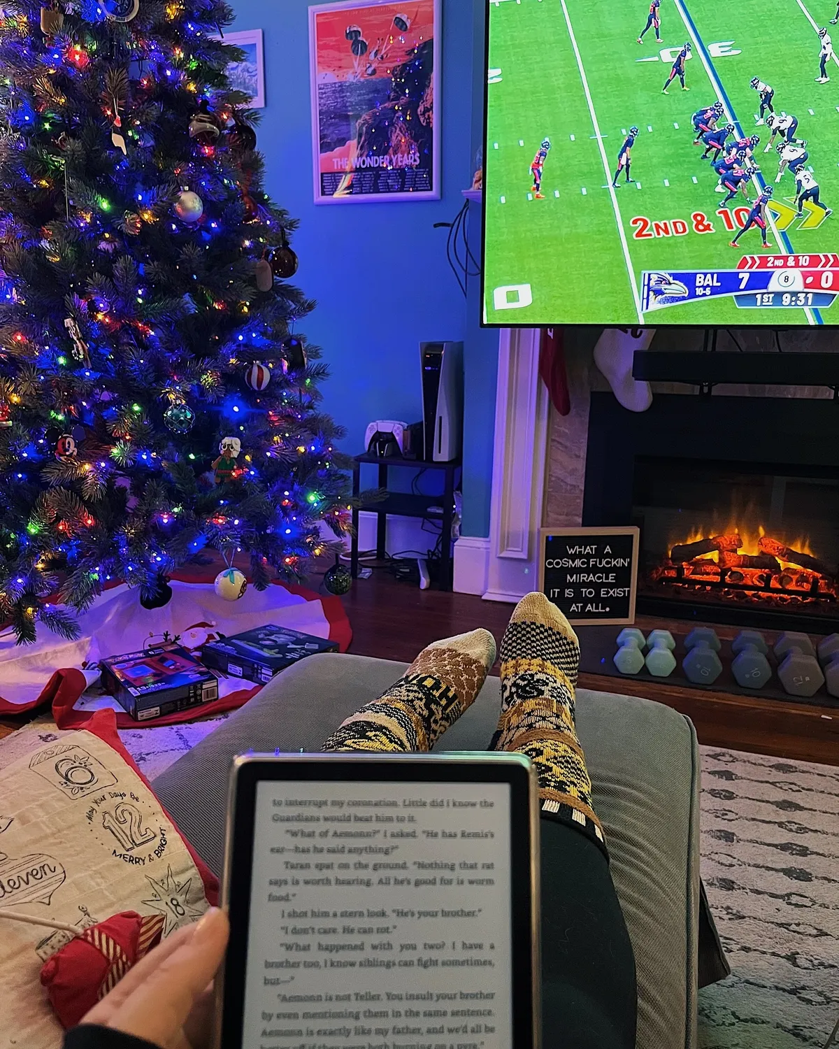 books and football