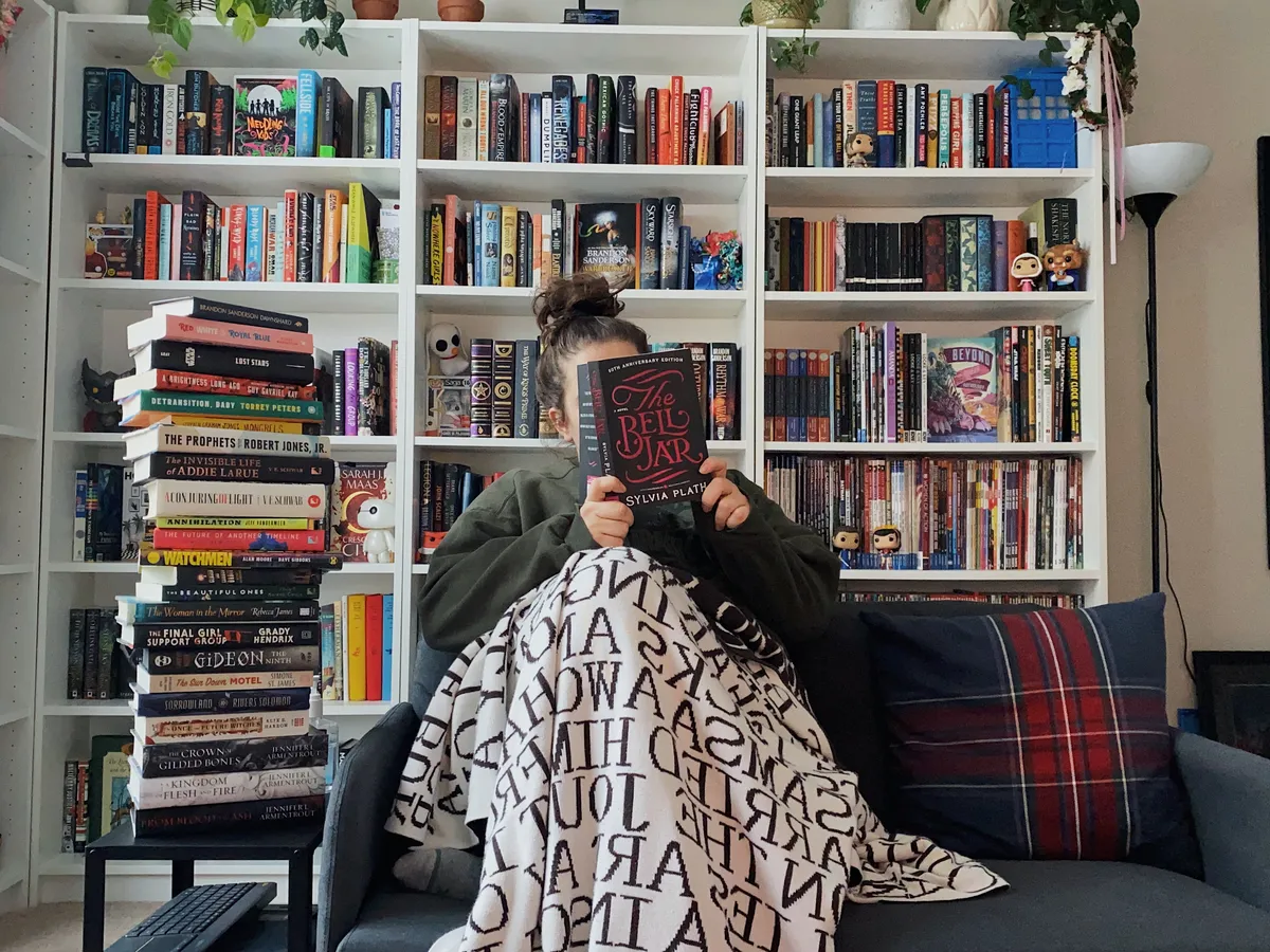 me and a bunch of books