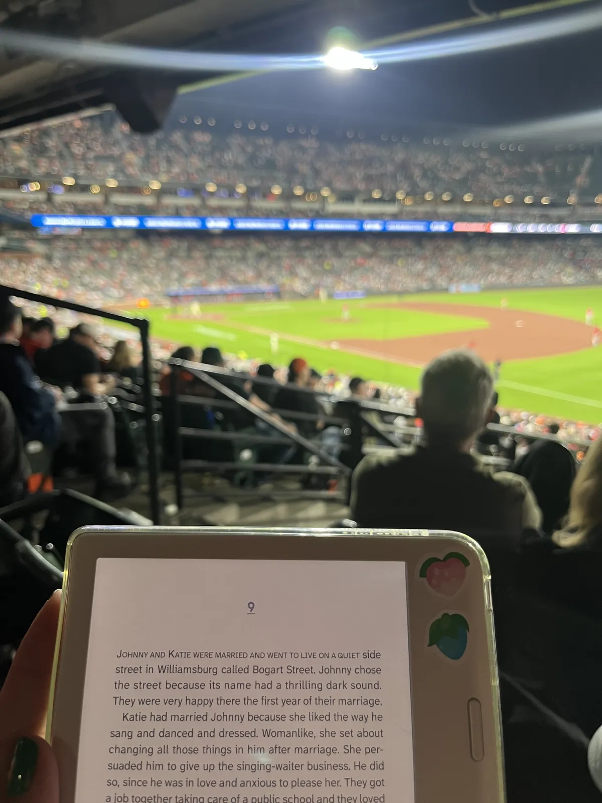 reading at Camden yards