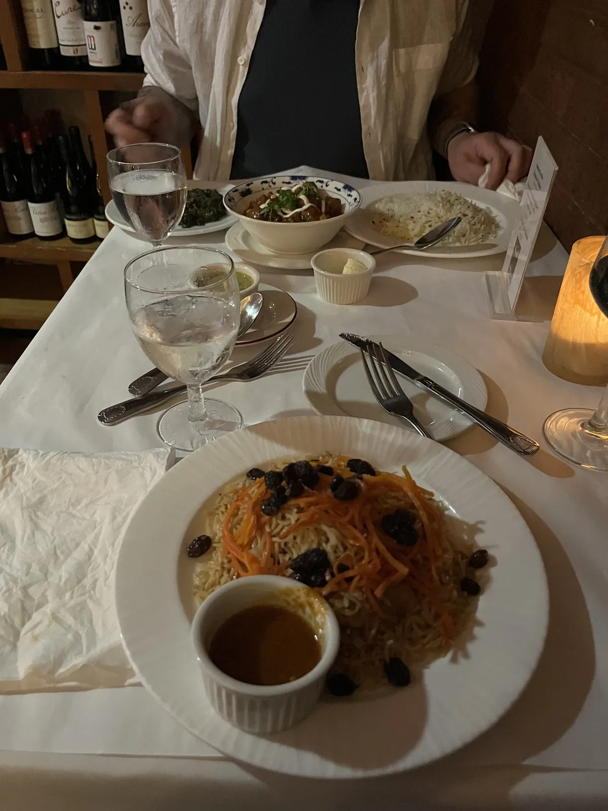 afghan food at a restaurant