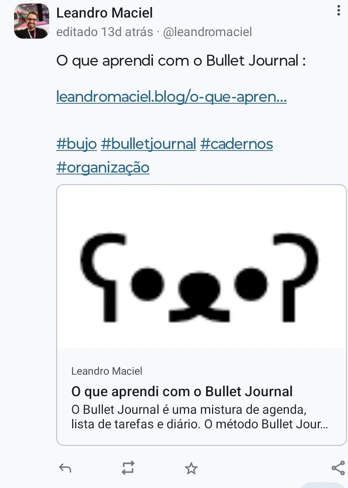 Compartilhamento de link