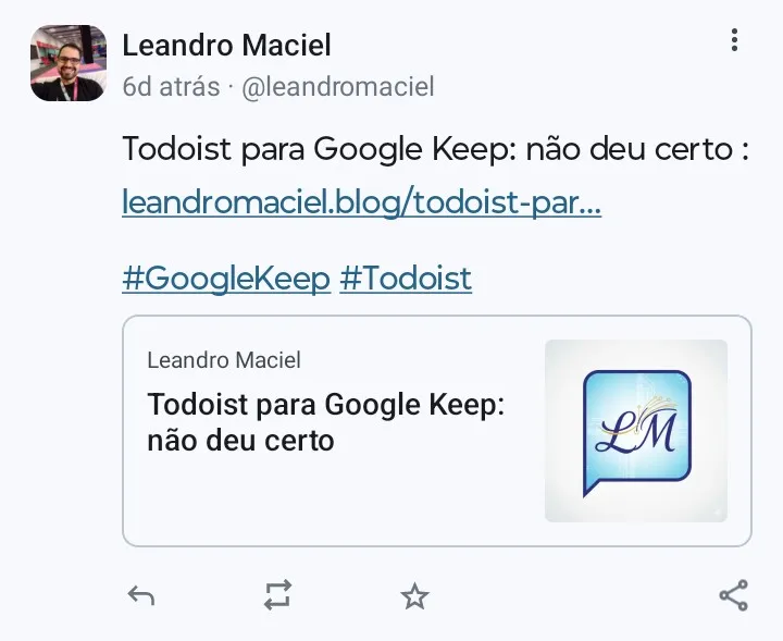 Link com logotipo criado