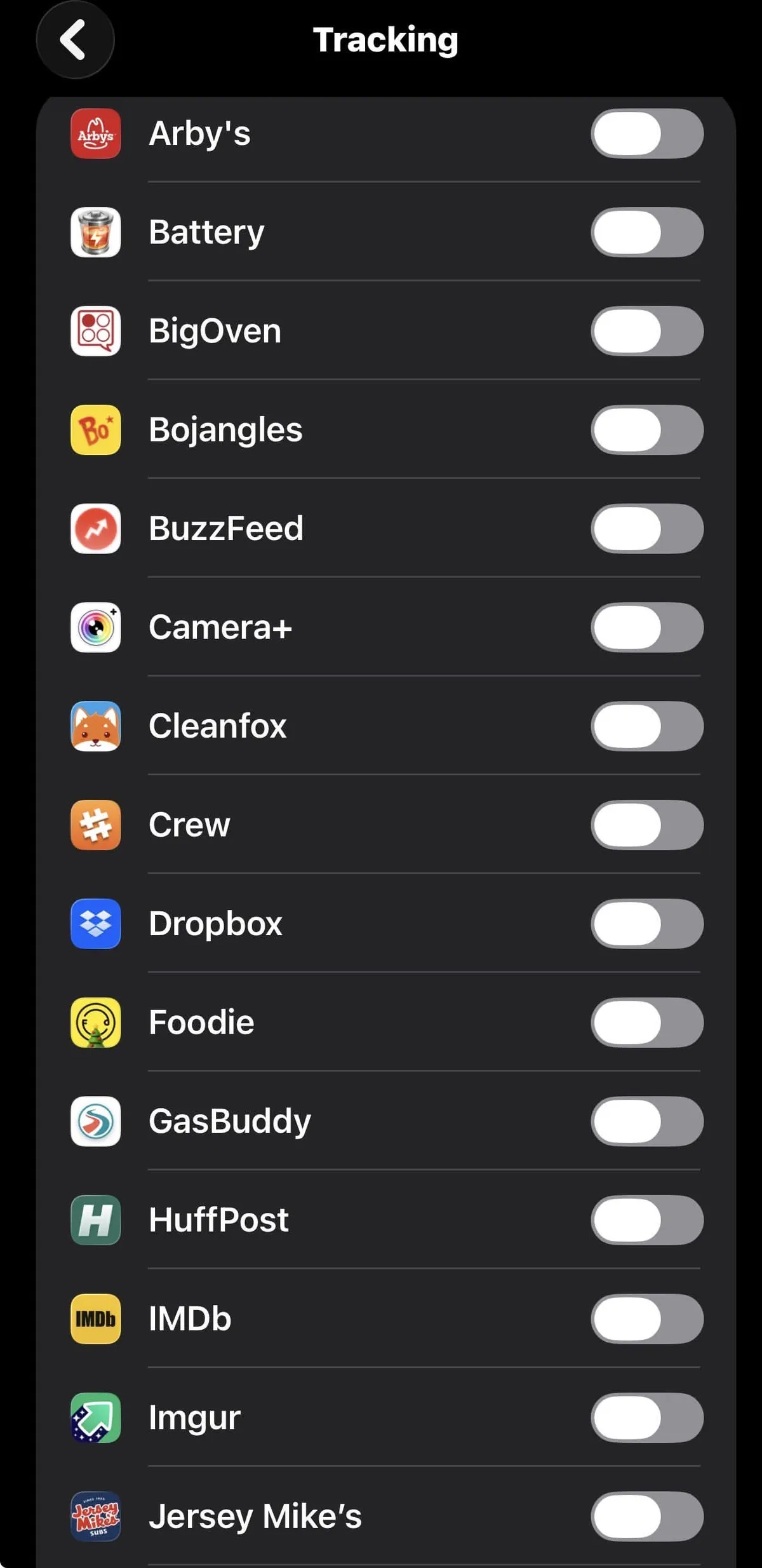 iPhone Tracking Requests