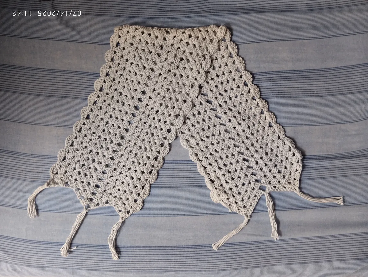 table runner folded in half