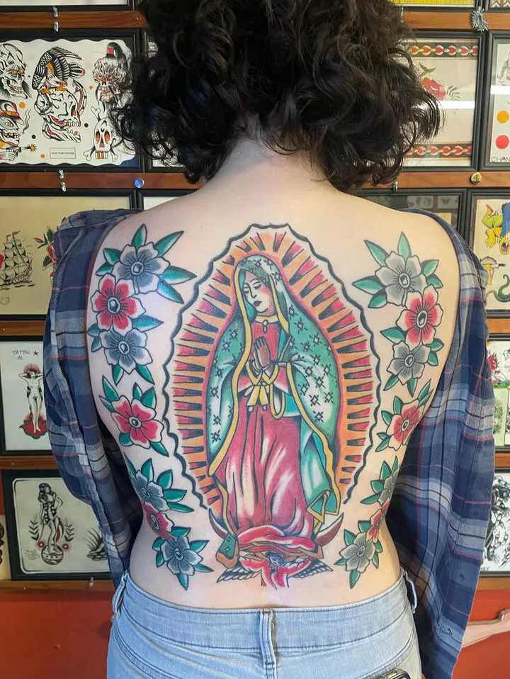 guadalupe back tat