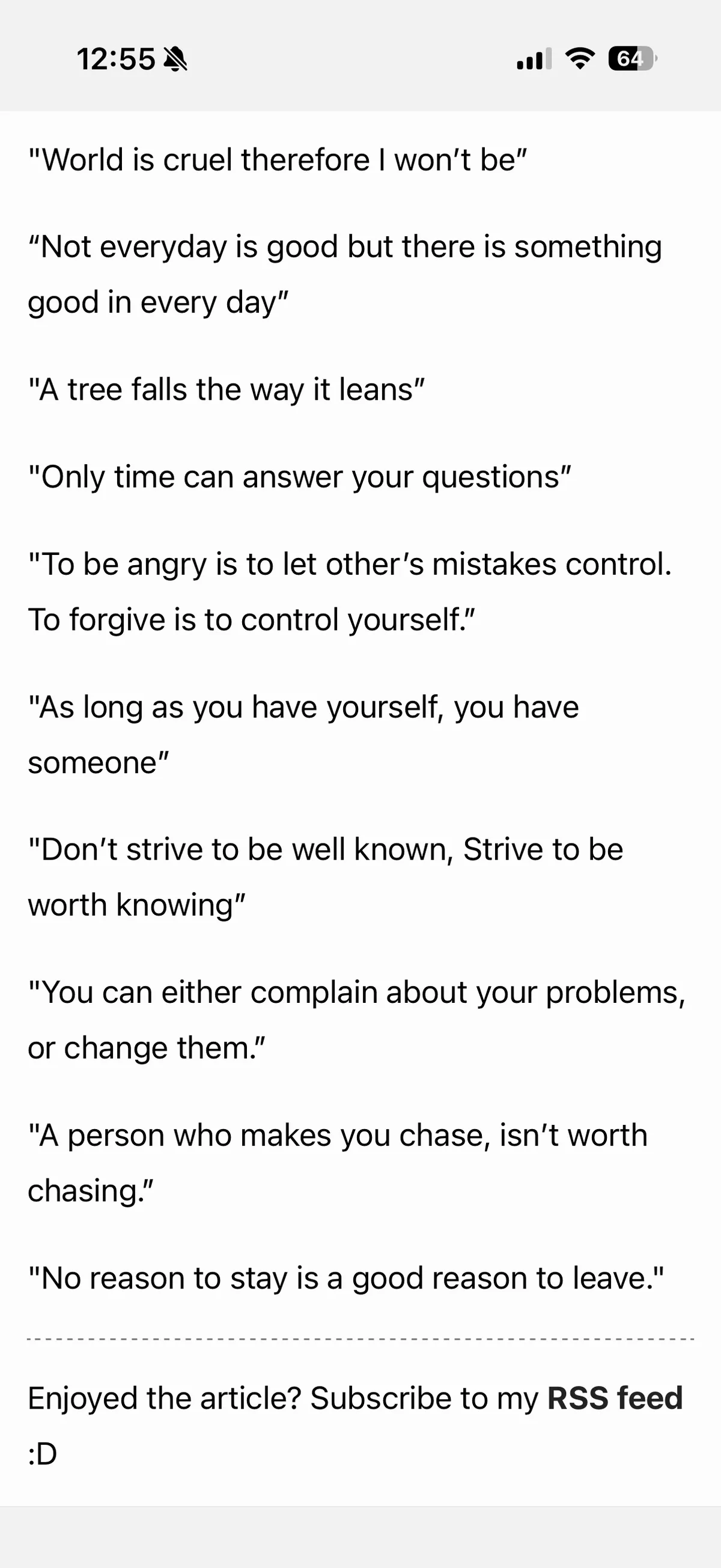 a screenshot of the blog