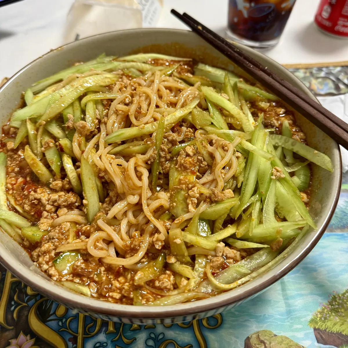 炸酱面完成
