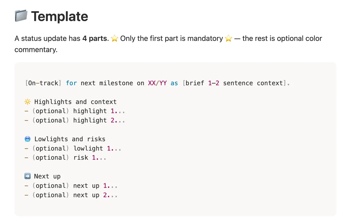 status-update-template