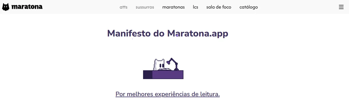 Captura de tela da página