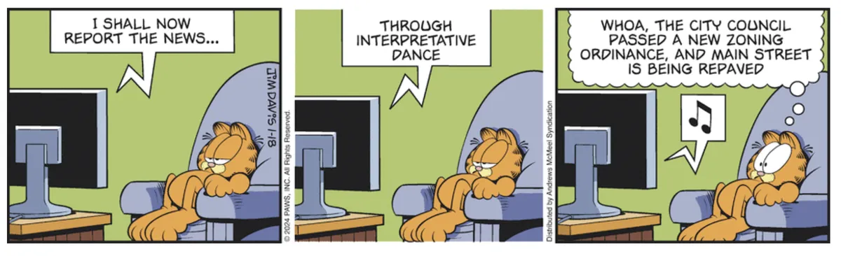 figure 1. a somewhat-relevant and good Garfield comic strip