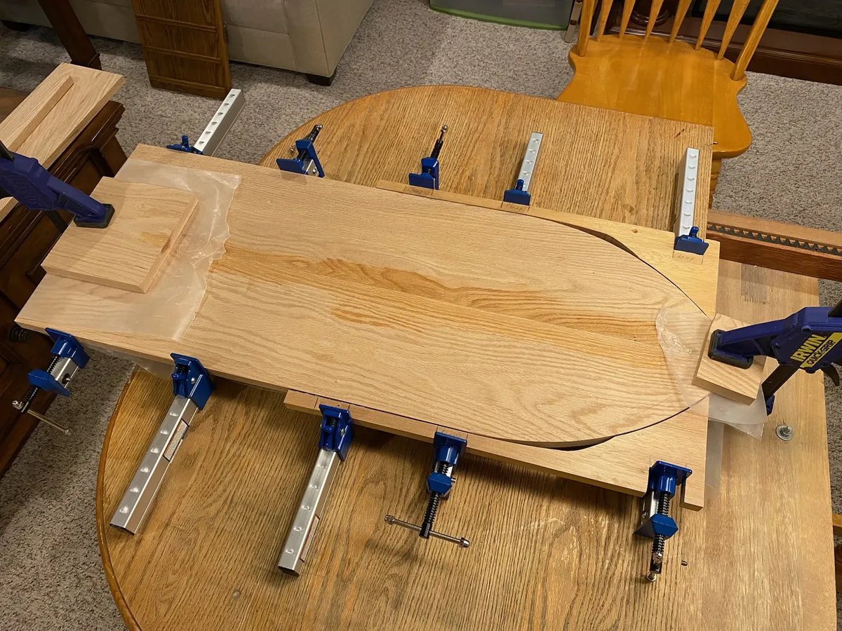 First board glue-up