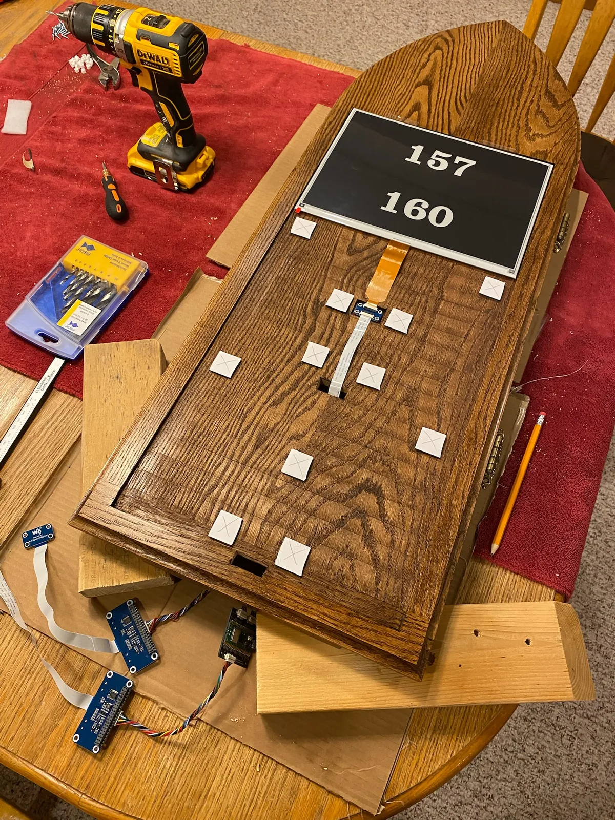 Front screen wiring