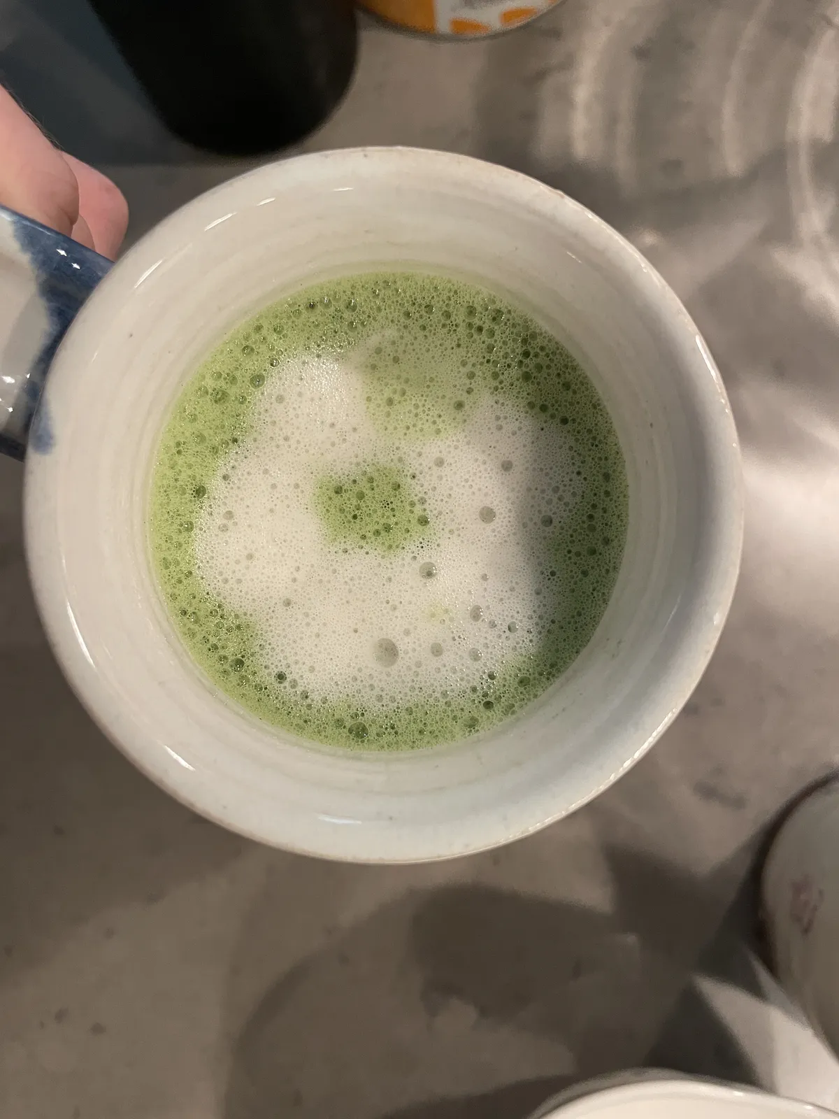 matcha flower w one green petal