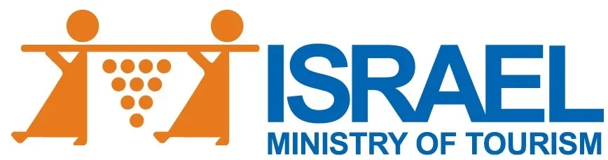 上图:现代以色列旅游业的标志:两个探子抬着一串葡萄。