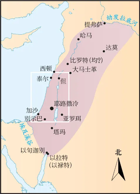 大卫时代以色列的疆域