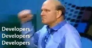 Developer, developers, developers
